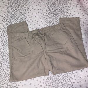 linen columbia pants